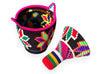 KASBAH Berber Basket L - black | fuchsia | multi