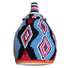 Limited Edition Berber Basket XL - blue & red diamonds