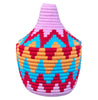 Berber Basket - pink & blue chevrons