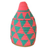 Pack of 10 assorted Berber Baskets - pink, teal & blue