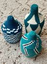 Berber Baskets - teal | white