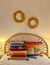 MOUIRA Multi Stripe & Pompom Cushions - 60/40