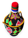 KASBAH Berber Basket L - black | yellow | multi