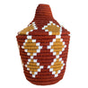 Assorted Berber Baskets - yellow, khaki & burgundy