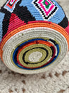 Limited Edition Berber Basket XL - blue & red diamonds