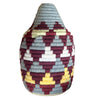 Assorted Berber Baskets - yellow, khaki & burgundy