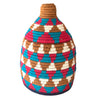 Pack of 10 assorted Berber Baskets - pink, teal & blue