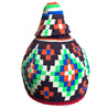 Limited Edition Berber Basket XL - blue, orange & neon green