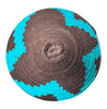 Berber Basket - turquoise | brown