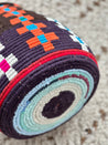 Limited Edition Berber Basket XL - dark indigo, aqua & orange