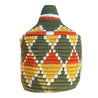 Assorted Berber Baskets - yellow, khaki & burgundy