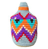 Berber Basket - grey | multi chevrons