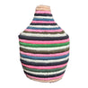 Berber Basket - pink | blue | green striped