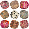 UNIQUE Upcycled Berber Pouf COVERS