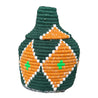 Berber Basket - green | gold | white