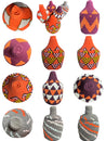 Berber Basket - plum | orange | cream