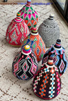 Limited Edition Berber Basket XL - orange, teal & neon green