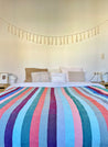 ESSAOUIRA Multi Stripe BED COVER - 290 x 175 cm