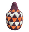 Berber Basket - plum | orange | cream