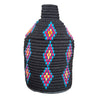 Berber Basket - black | blue | red diamonds