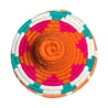 Berber Basket - pink | orange | yellow triangles