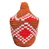 Berber Basket - red | rust | white