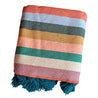 ESSAOUIRA Multi Stripe BED COVER - 290 x 175 cm