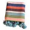 ESSAOUIRA Multi Stripe BED COVER - 290 x 175 cm