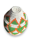Berber Basket - green | white | orange