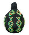 Berber Basket - green & neon