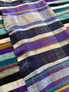 Striped Hayk Cushions - purple & blue